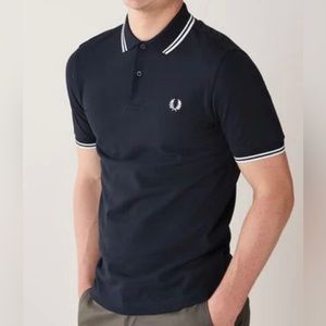 Fred Perry Mens Twin Tipped Polo Shirt